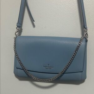 Kate Spade Light Blue Crossbody Bag with Chain